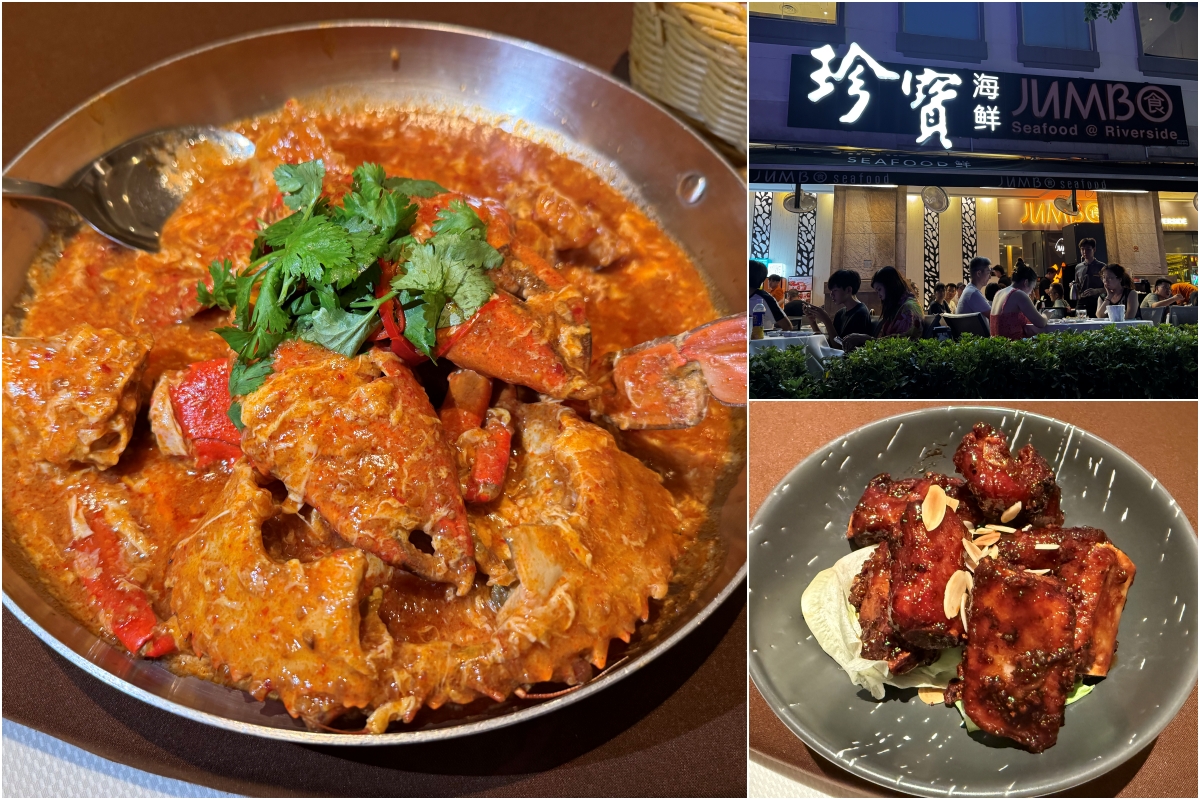 [新加坡美食] 珍寶海鮮 Jumbo Seafood (河濱坊) ~ 超美味辣椒螃蟹、摩卡排骨、麥片蝦，新加坡必吃美食